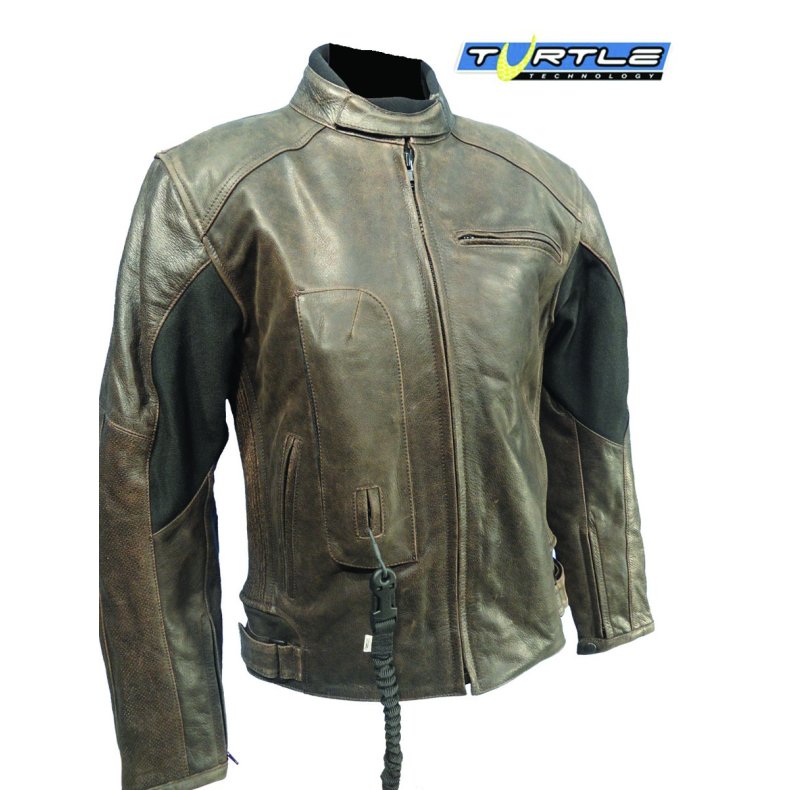 Leather jacket Roadster brun
