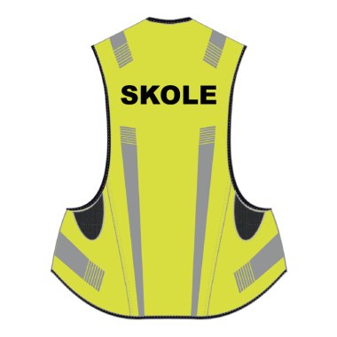 Vester med SKOLE merking